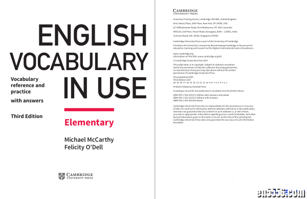 著名剑桥教材English Vocabulary in Use(最新2017版) 高清原版pdf版8683 作者:one 帖子ID:257030 