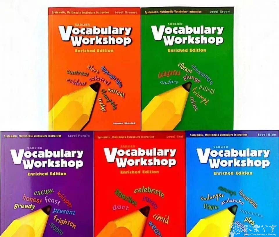 最热门词汇书《Vocabulary workshop》全13册PDF教材+音频 